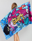 Printed Beach Towel -D247