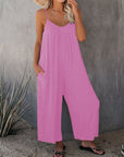 Loose suspender jumpsuit-D145