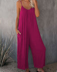 Loose suspender jumpsuit-D145