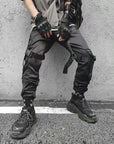 Cargo pants with streamers-D341