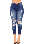 Skinny ripped jeans-D758