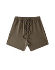 Solid color drawstring shorts-C11