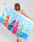 Printed Beach Towel -D247