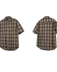 Vintage plaid shirt-D426