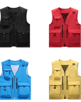 Workwear&outdoor multi-pocket vest-D670