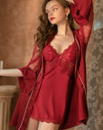 Lace ruffle robes and dresses-D24