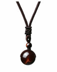 Natural stone necklace-D699