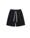 Solid color drawstring shorts-D1