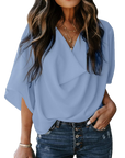V-Neck Casual Top-D179