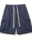 Solid color pocket shorts-D108