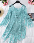Fringed beach blouse-D743