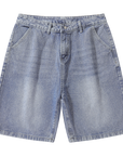 Light-colored denim shorts-D60