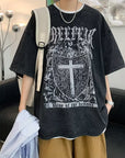 Vintage large print TEE-D299