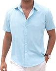 Solid color commuter shirt-D187