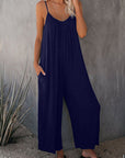 Loose suspender jumpsuit-D145