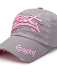 Baseball cap with 3D embroidery-D294