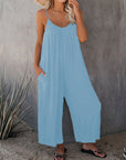 Loose suspender jumpsuit-D145