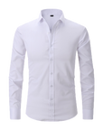 slim fit simple shirt-D190