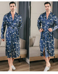 Ice silk robe-D18