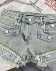 Denim shorts-D791