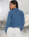 Short denim jacket-D689