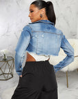 Short denim jacket-D692