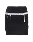 Lace-up skirt-D590