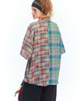 Patchwork shirt-D347