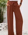 Wide-leg pants-D118