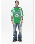 Retro polo football jersey-D356