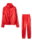 Zipper sports suit-D471