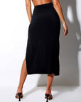 Solid color skirt-D779