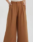 Casual wide-leg pants-D121