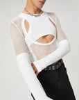 Mesh breathable long sleeves-D163