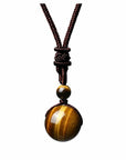 Natural stone necklace-D699