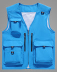 Workwear&outdoor multi-pocket vest-D670