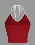 Sweet Halter Top-D529