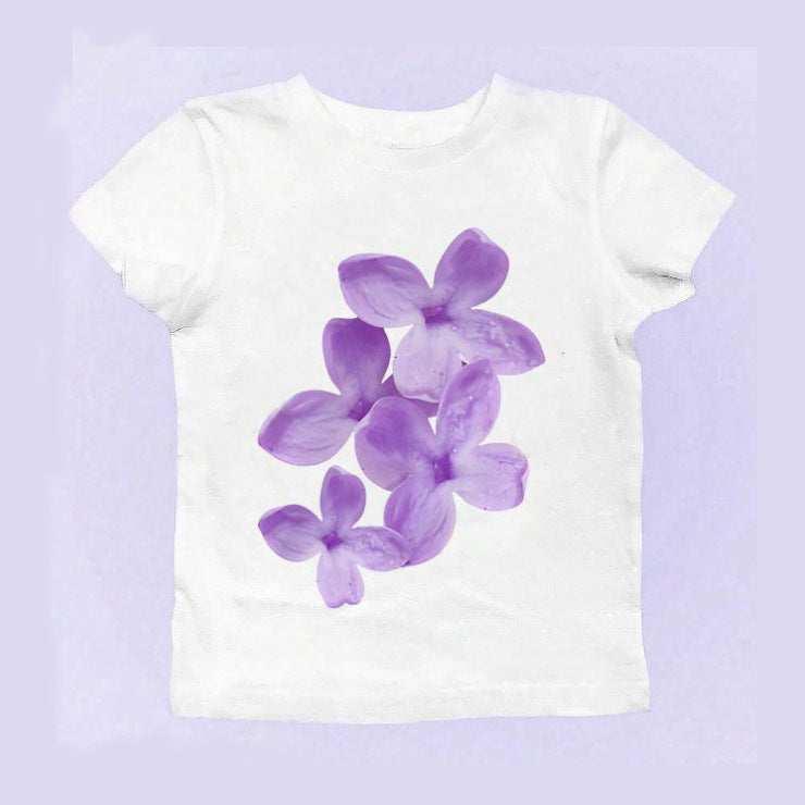 Cartoon element short TEE-D445