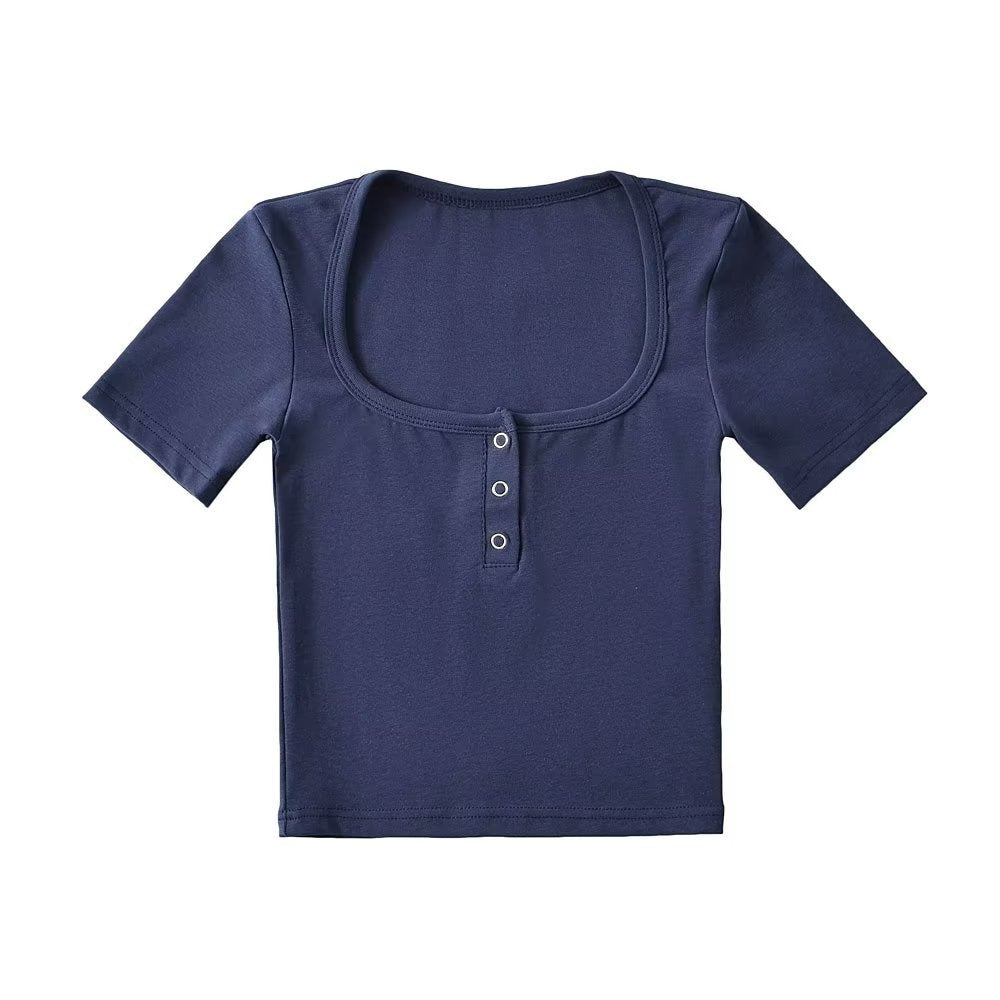 Solid color TEE-D464