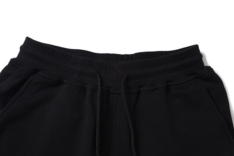 Drawstring striped shorts-D501