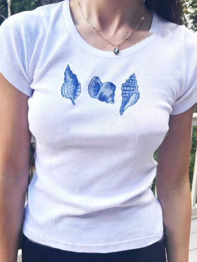 Cartoon element short TEE-D445