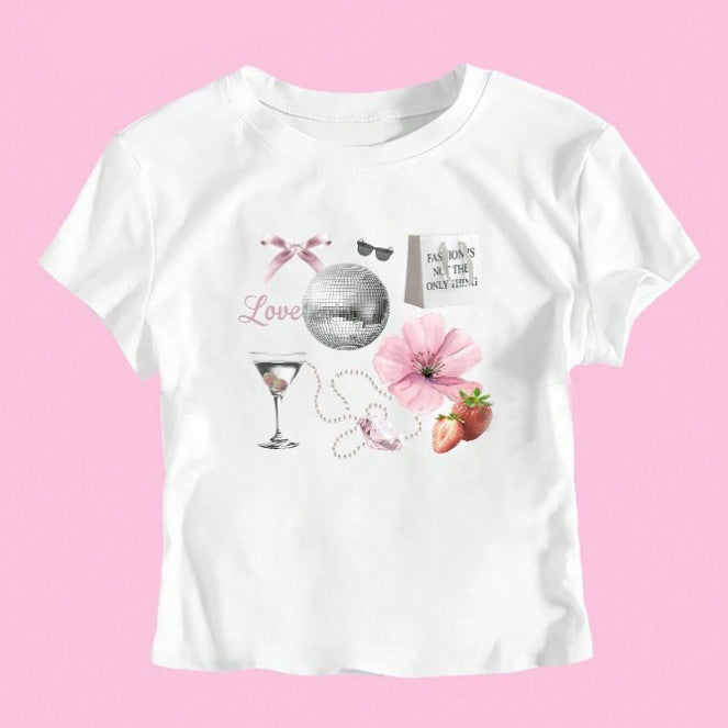 Cartoon element short TEE-D445