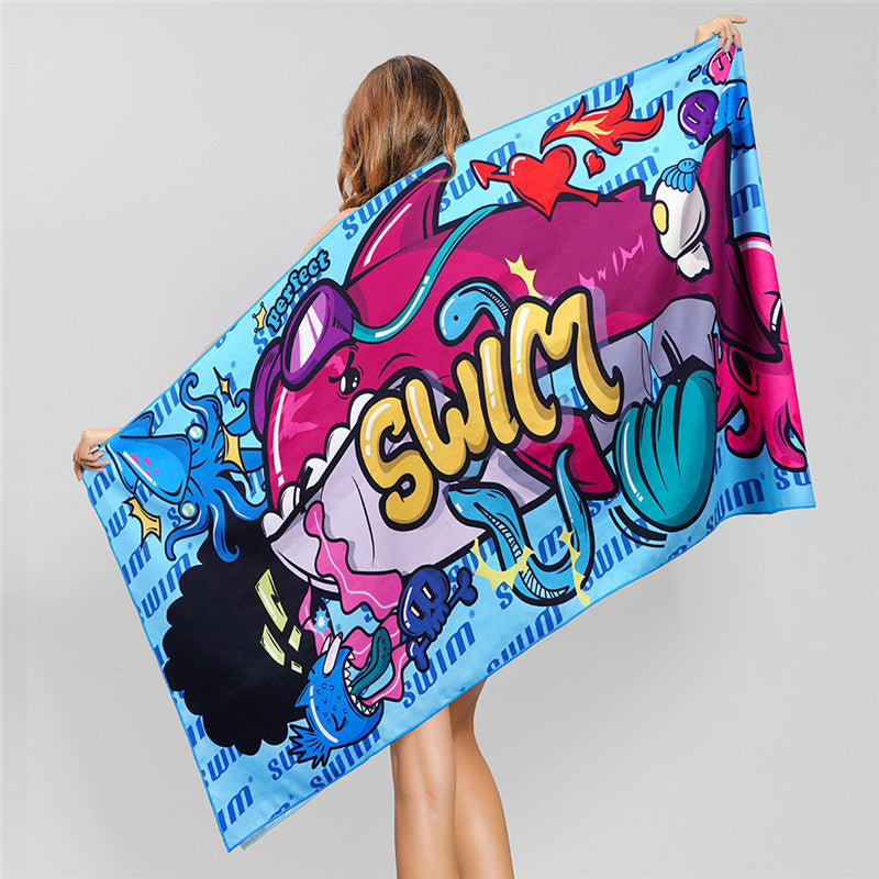 Printed Beach Towel -D247