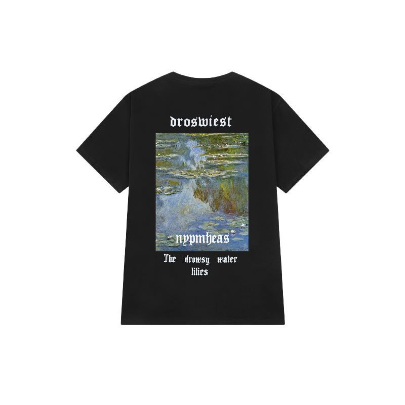 Letter print cartoon trend TEE-D399