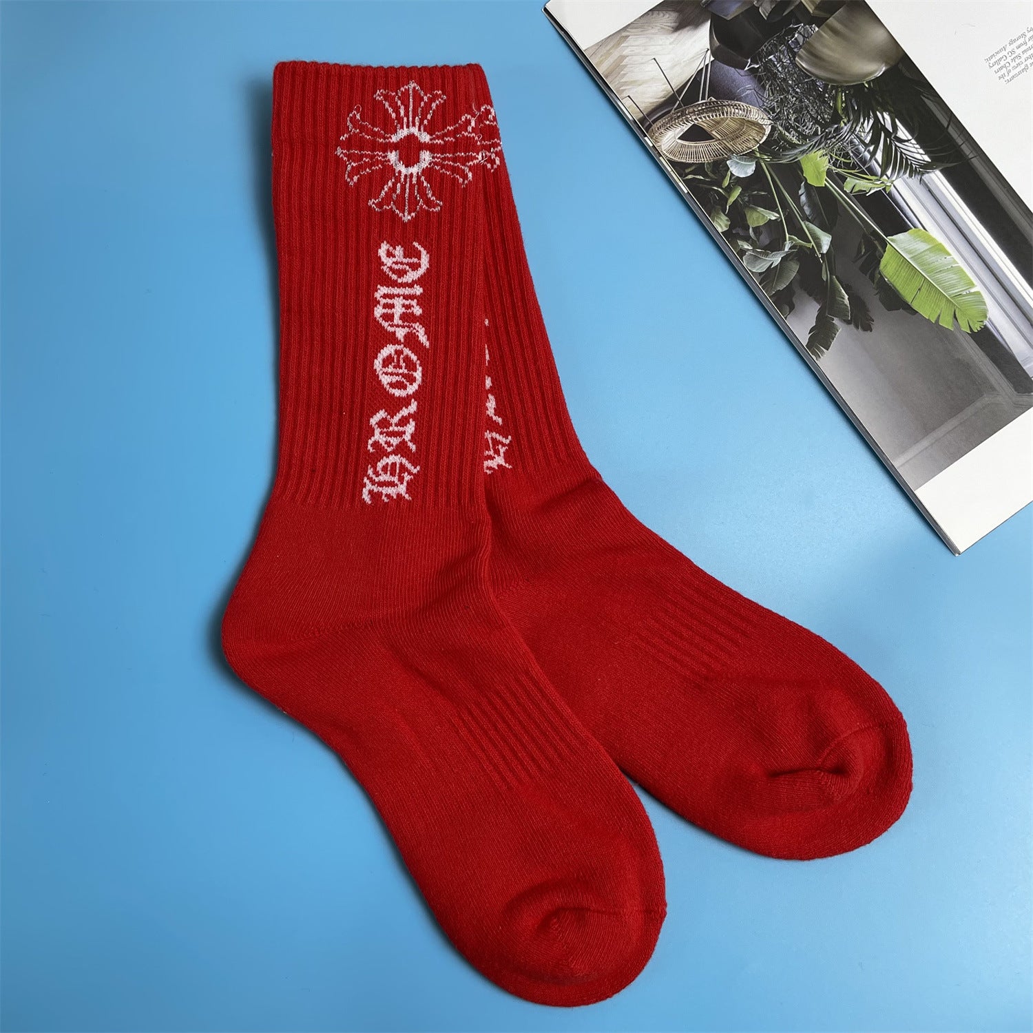 Embroidered stockings-D232