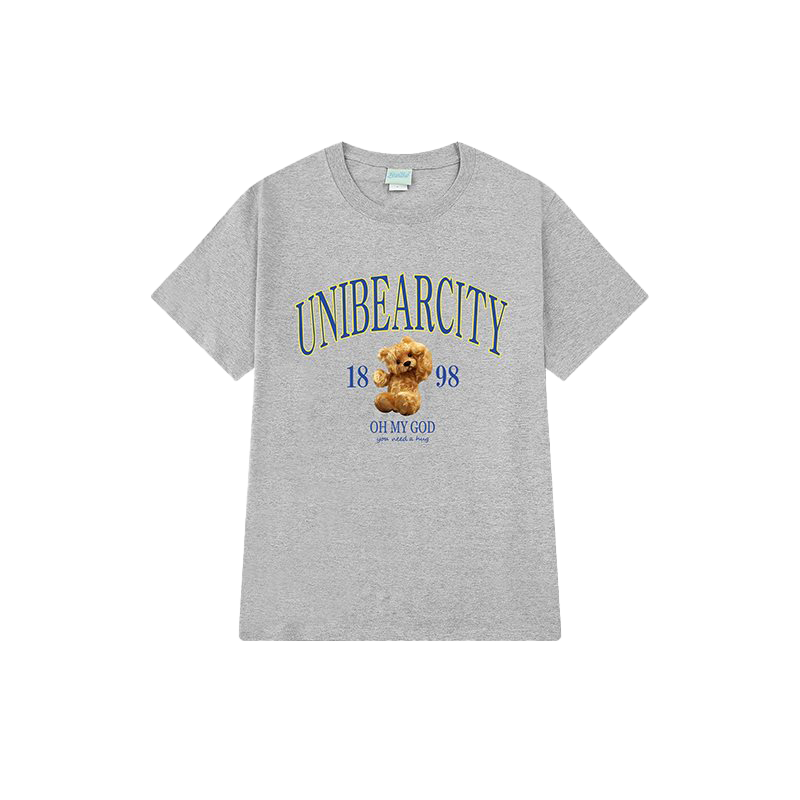 Letter print cartoon trend TEE-D399