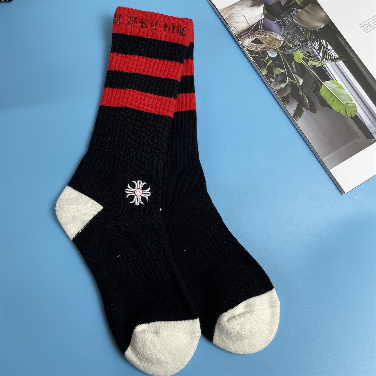 Embroidered stockings-D232