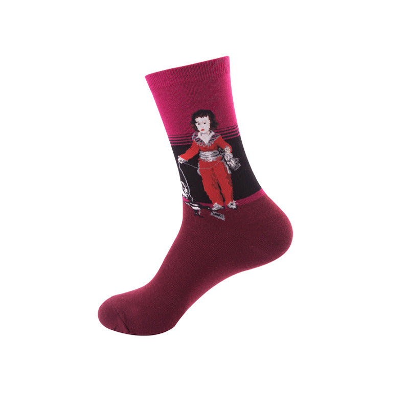 Cartoon mid-tube socks-D236