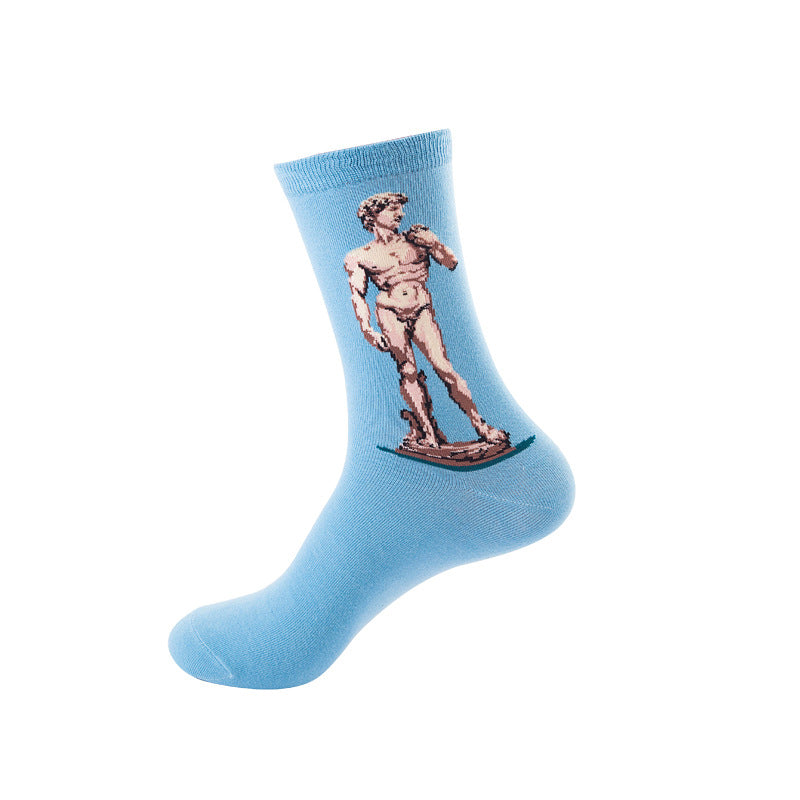 Cartoon mid-tube socks-D236