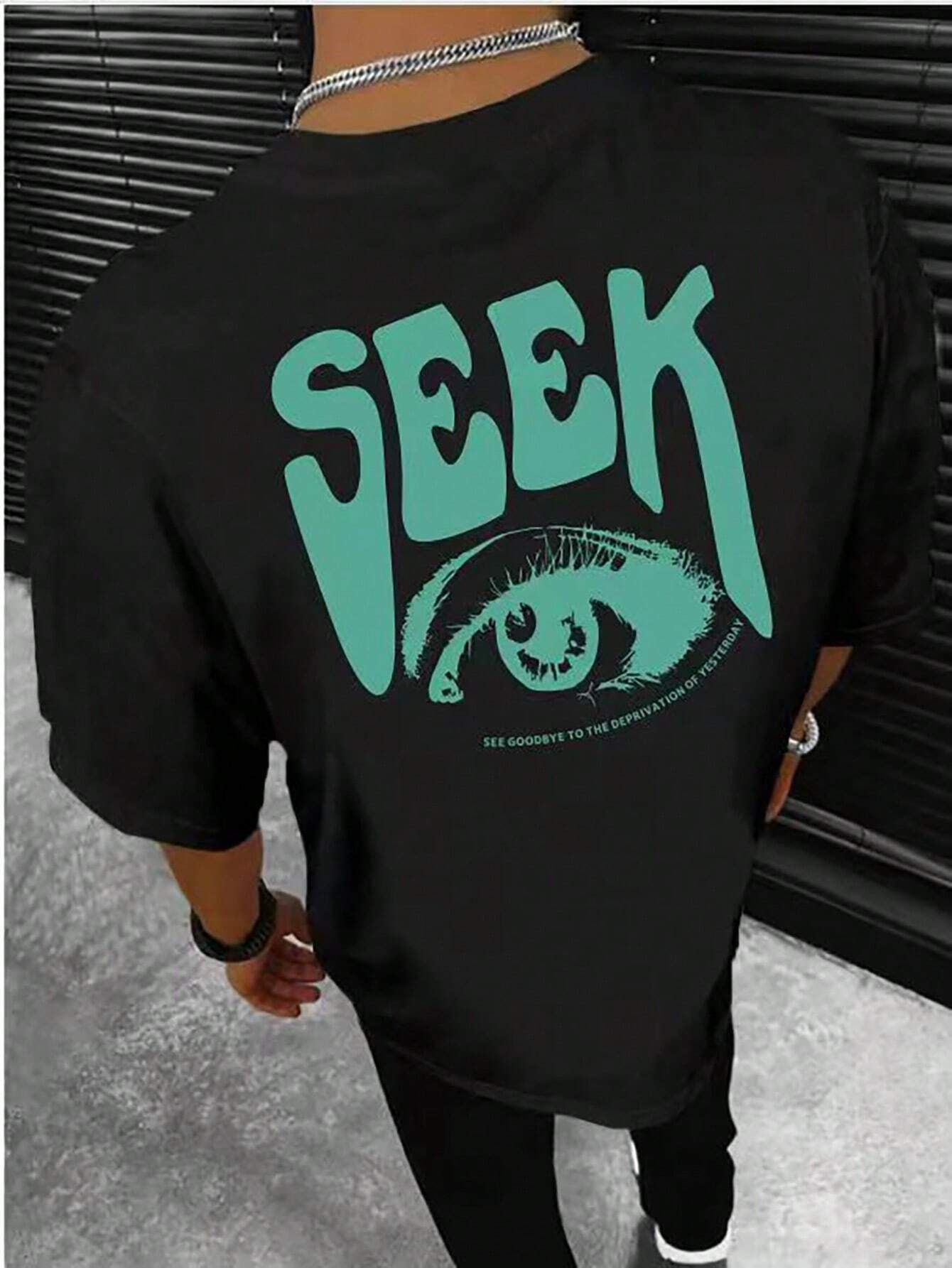 Trendy print TEE-D442